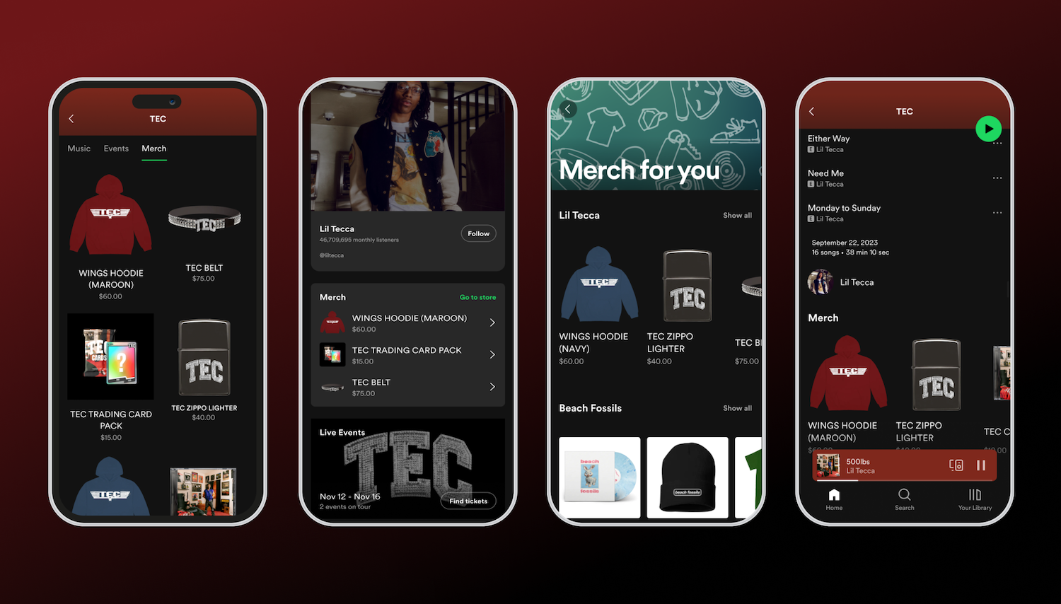 Spotifyがアーティストのマーチャンダイズ購入を容易にする新機能を導入