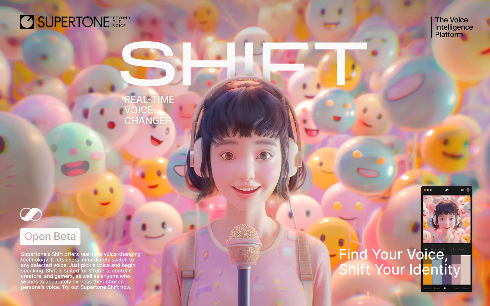HYBE傘下SupertoneがAI音声変換サービス「Supertone Shift」のオープンベータ版を公開
