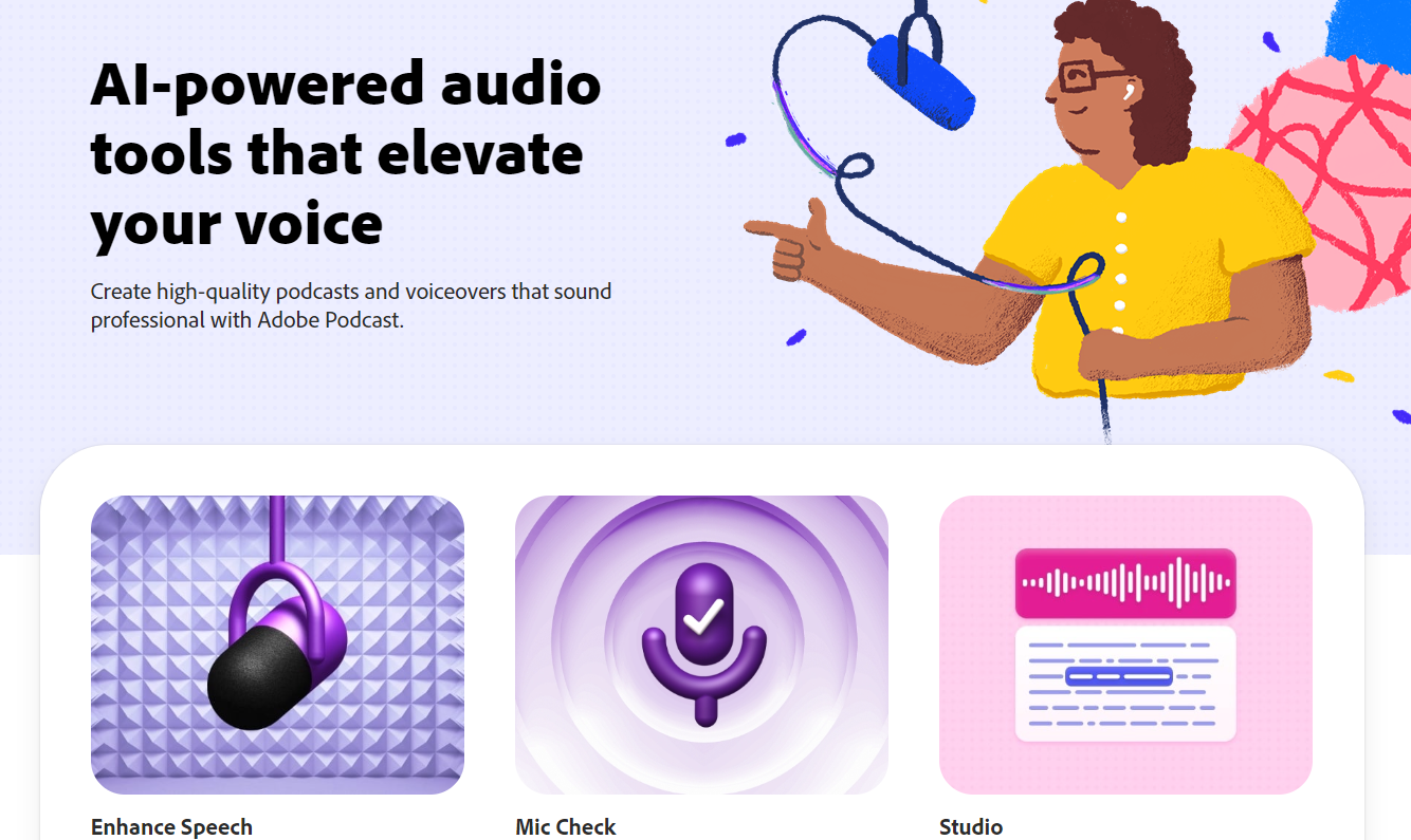 Adobe Podcast Studioベータ版が公開。ブラウザ上での録音、編集、調整機能を強化