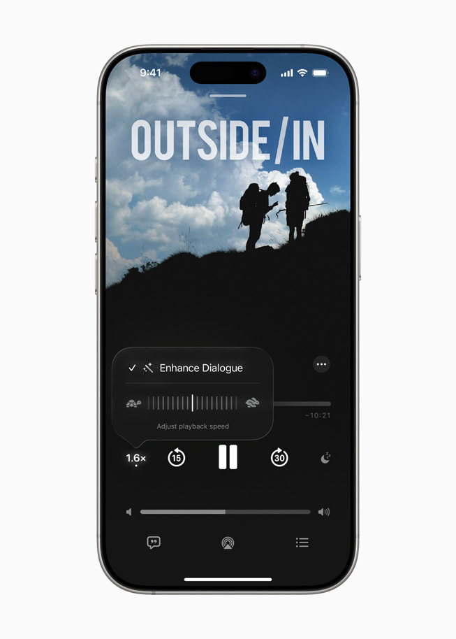 Apple Podcastに新機能「エンハンス・ダイアログ」が追加。ノイズ除去と声の均一化が実現