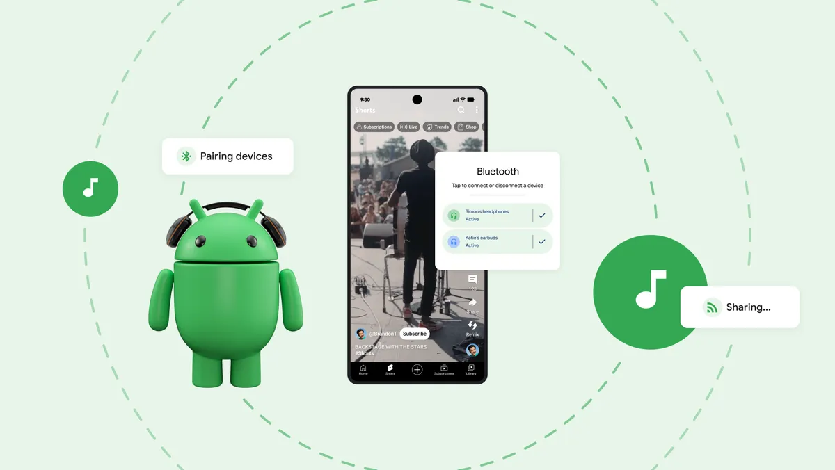 Google、「LE Audio Auracast」のAndroid端末のサポートを順次拡大へ