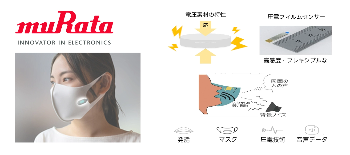 CEATEC 2025 デジタル大臣賞、村田製作所のマスク装着型デバイス「mask voice clip」が受賞