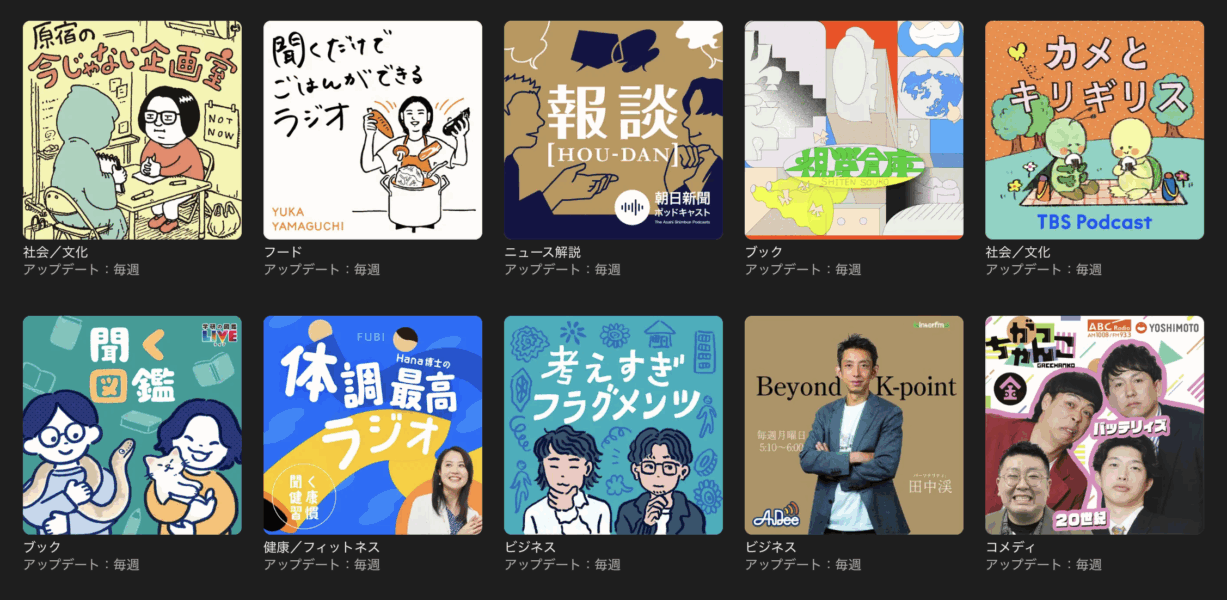 Apple Podcastのエディターによる、今年の新ポッドキャストから記憶に残った10本「2025年ベスト」を公開