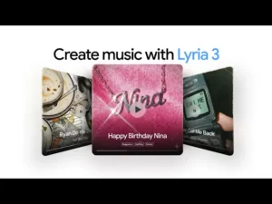 Geminiに生成音楽モデル「Lyria 3」を搭載。テキストや写真から楽曲生成が可能に