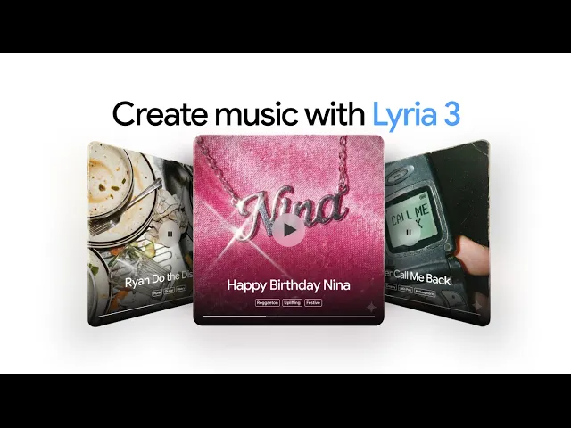 Geminiに生成音楽モデル「Lyria 3」を搭載。テキストや写真から楽曲生成が可能に