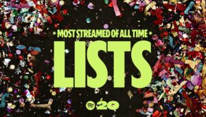 Spotify、サービス開始20周年を記念した歴代再生ランキングを公開。テイラー・スウィフト、バッド・バニーらがリストアップ