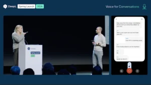 DeepLがリアルタイム音声翻訳機能「DeepL Voice-to-Voice」を発表。話者の声を瞬時に翻訳