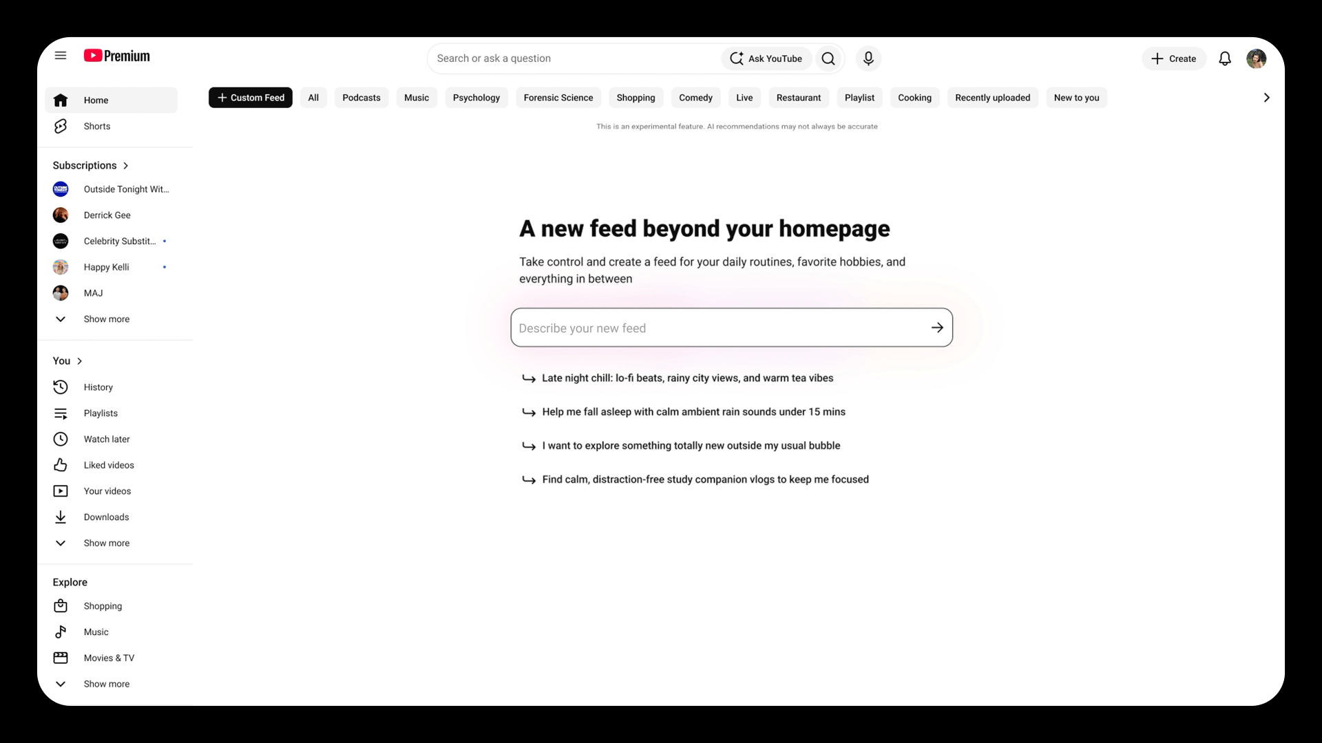 YouTube、対話型プロンプトで作るカスタムフィードを発表。AI動画編集やクリエイター保護機能も拡充